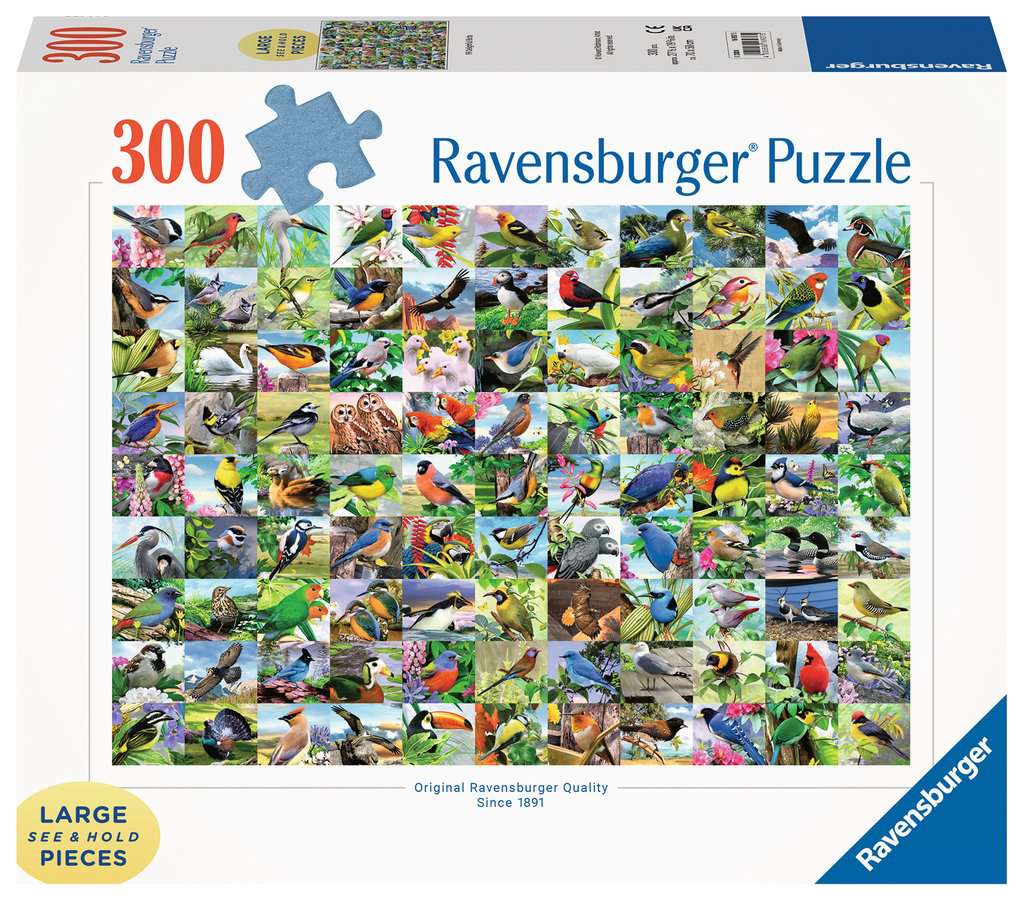 99 Delightful Birds 300pc Large Format Jigsaw Puzzle