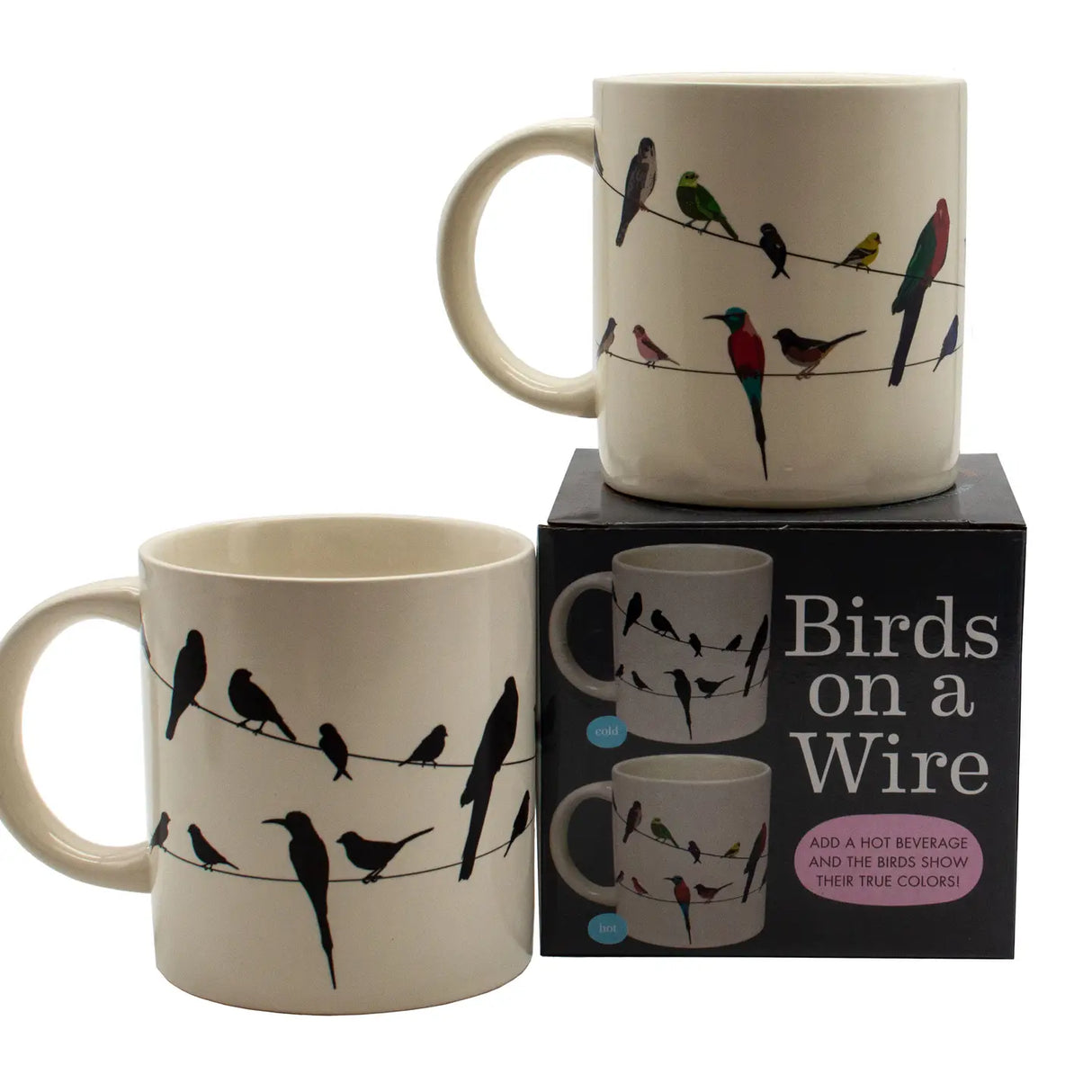 Birds On A Wire Heat-Changing Coffee Mug