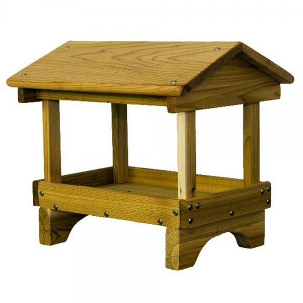 Covered Wooden Pavilion Ground Feeder