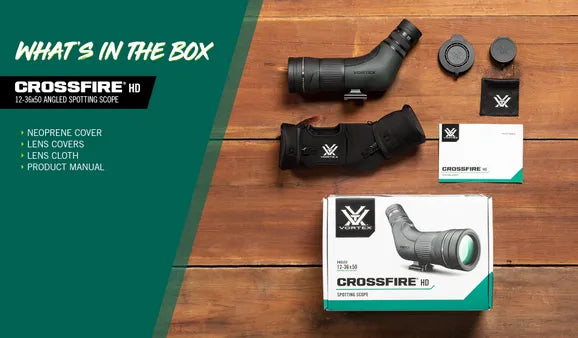 Crossfire HD 12-36x50 Angled Spotting Scope