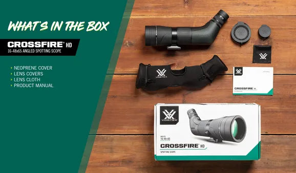 Crossfire HD 16-48x65 Angled Spotting Scope