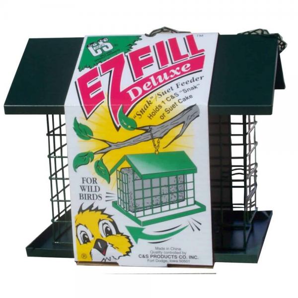 EZ Fill Deluxe Snak/Suet Feeder with Roof and Platform