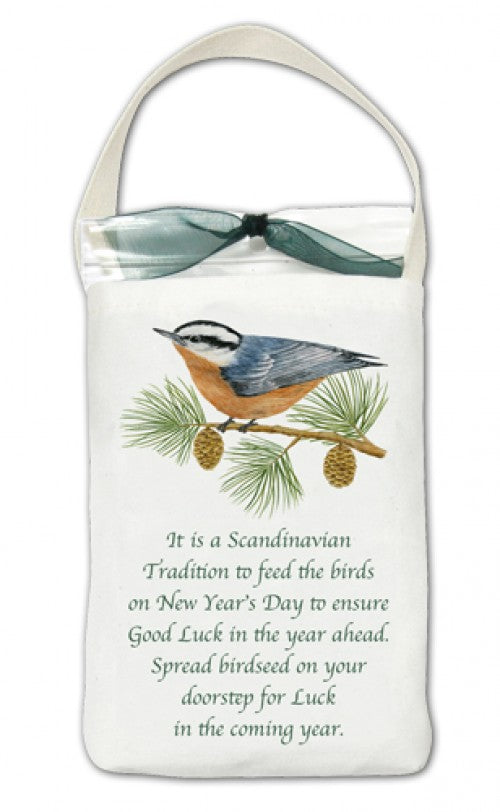 Holiday Good Luck Tote Nuthatch