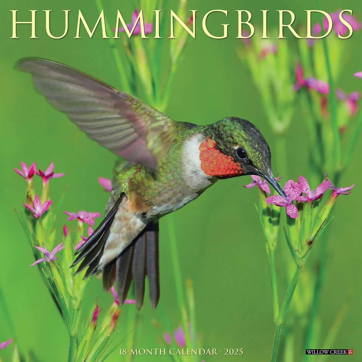 Hummingbirds 2025 12" x 12" Wall Calendar