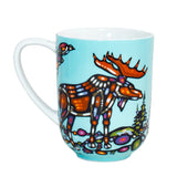 John Rombough Moose Porcelain Mug