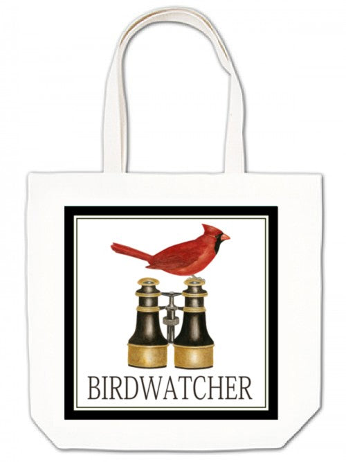 Large Tote, Birdwatcher Cardinal