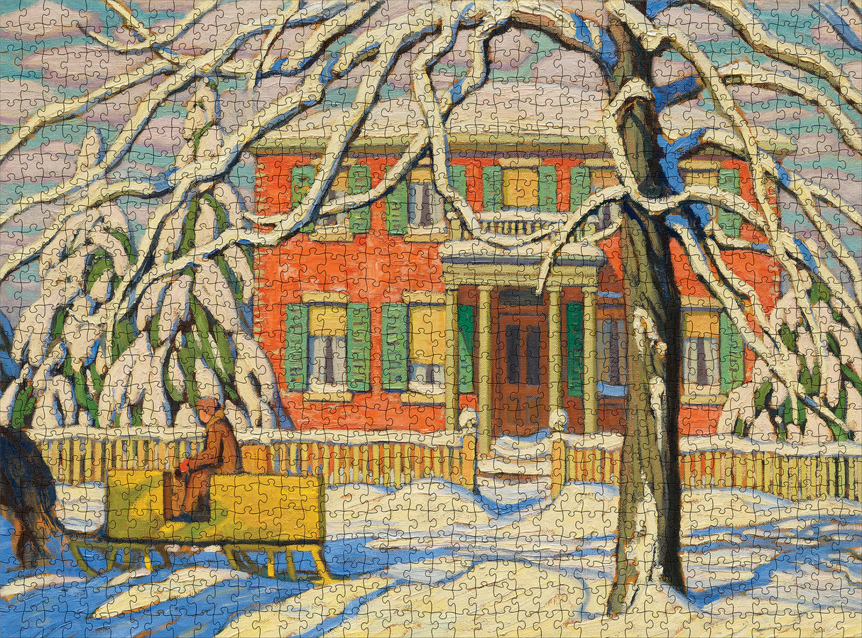 Lawren S. Harris: Red House and Yellow Sleigh 1000-Piece Jigsaw Puzzle