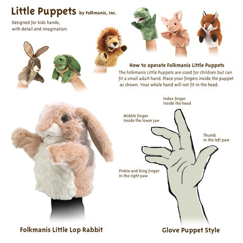 Little Lop Rabbit Hand Puppet