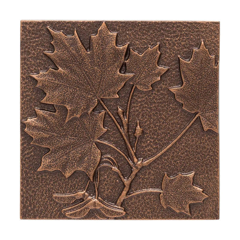 Maple Leaf Wall Decor, Antique Copper