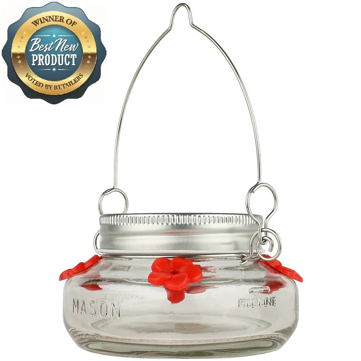 Mason Jar Hummingbird Feeder