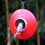 Mojave Red Fly Thru Bird Feeder