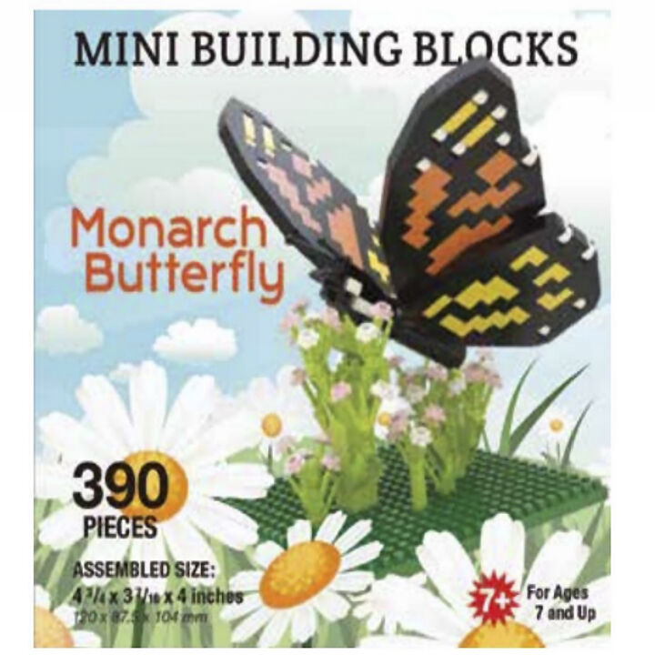 Monarch Butterfly Mini Building Blocks Set