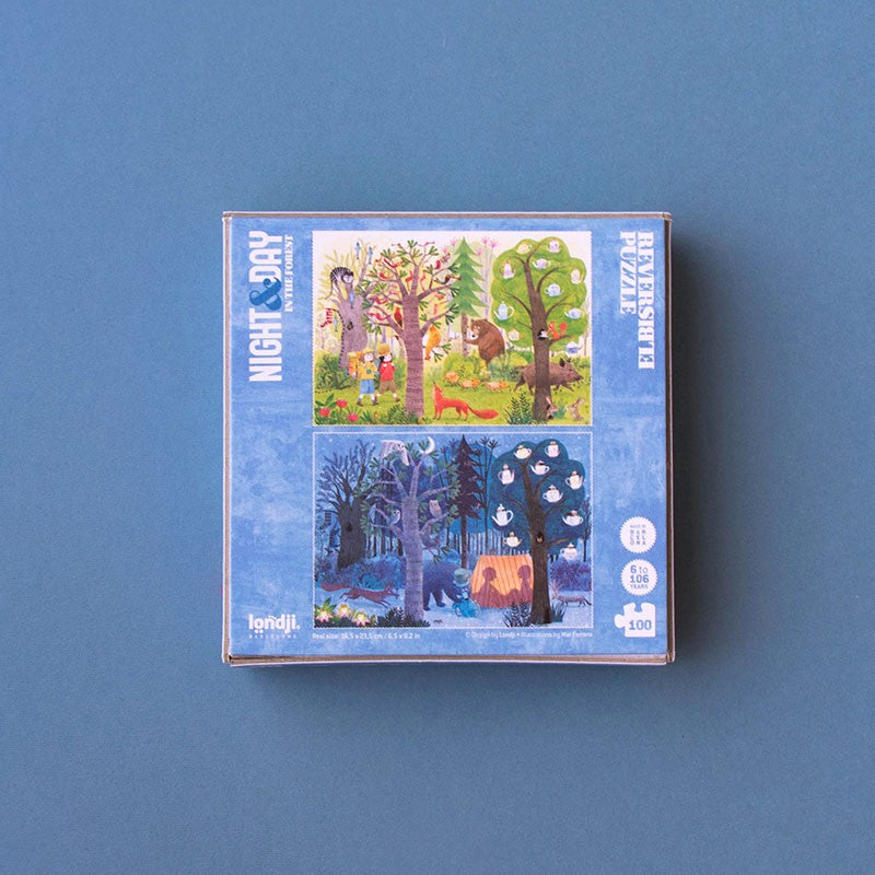 Night and Day in the Forest Pocket 100pc Puzzle