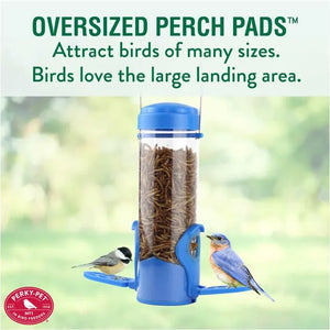 Perky-Pet Dried Mealworm Bird Feeder with Flexports