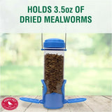 Perky-Pet Dried Mealworm Bird Feeder with Flexports