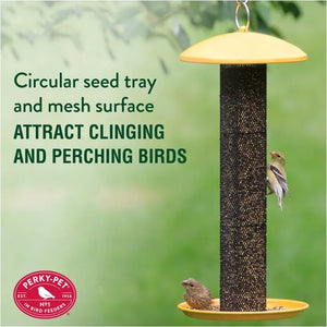 Perky-Pet Straight-Sided Yellow Finch Tube Feeder