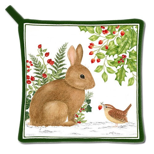 Potholder, Holiday Bunny