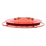 Red Collapsible Mesh Feeder, Holds 1lb of Seed