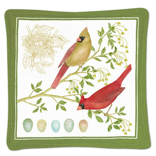 Single Spiced Mug Mat, Cardinal Pair