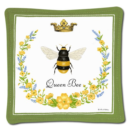 Single Spiced Mug Mat, Floral Queen Bee