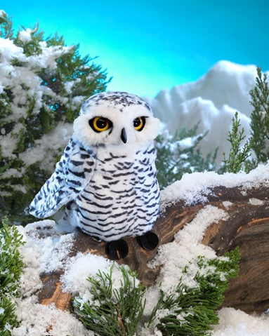 Small Snowy Owl Hand Puppet