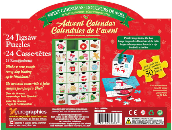 Sweet Christmas Advent Calendar Puzzle