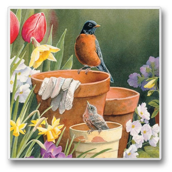 Take Flight 12 Single Absorbent Stone Tumbled Tile Coaster