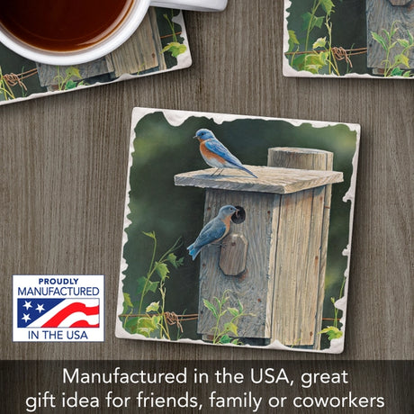 Take Flight 1 Single Absorbent Stone Tumbled Tile Coaster