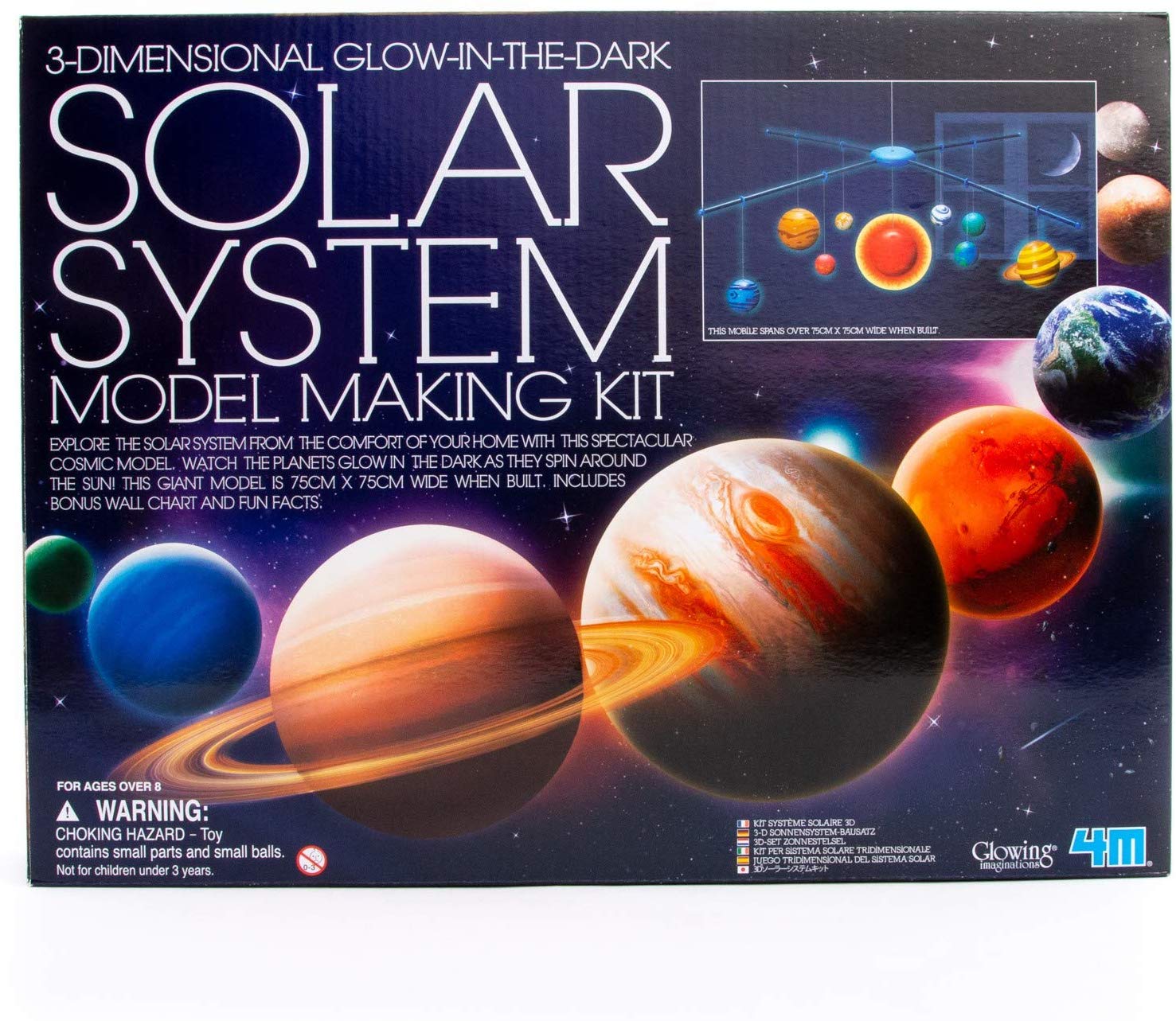 Buy 3D Glow-in-The-Dark Solar System Mobile Making Kit Online With