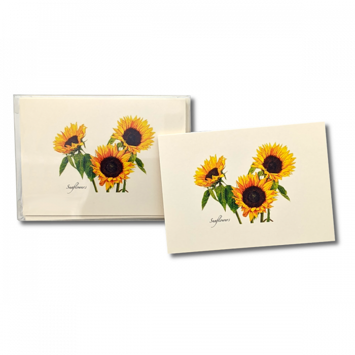 3 Sunflowers Boxed Notes