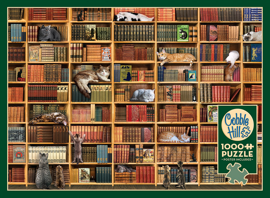 The Cat Library 1000pc Puzzle