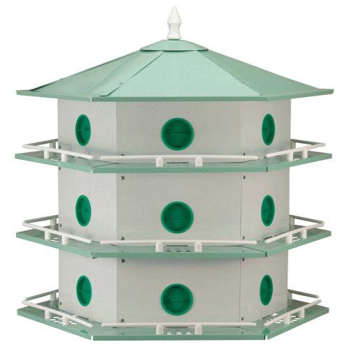 Aluminum 18-Room Deluxe Purple Martin House