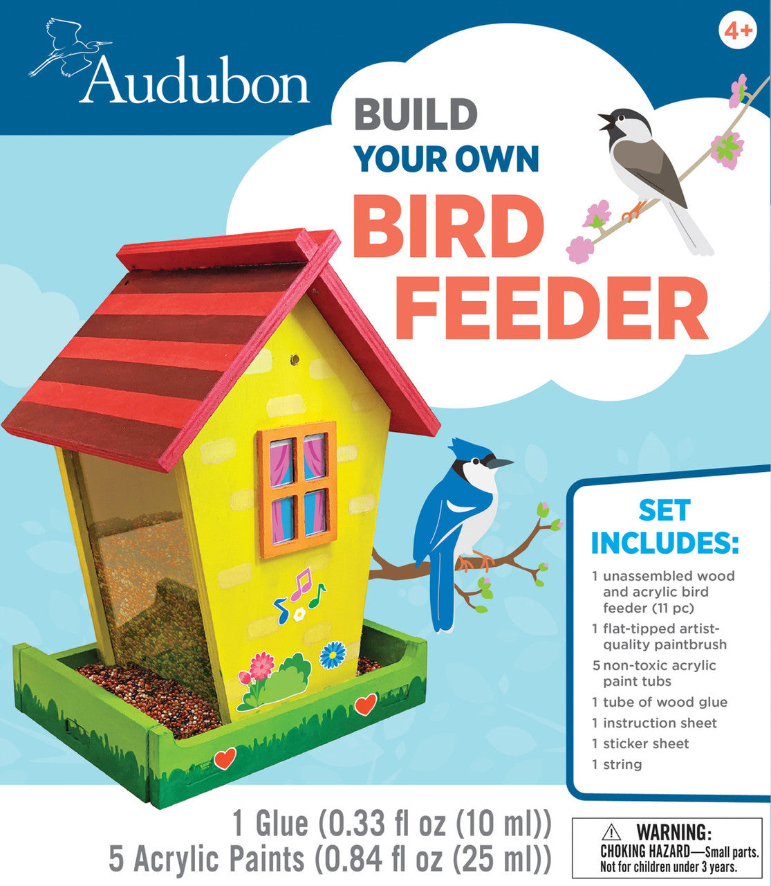 Masterpieces Audubon Buildable Bird Feeder Wood Paint Kit One-Size