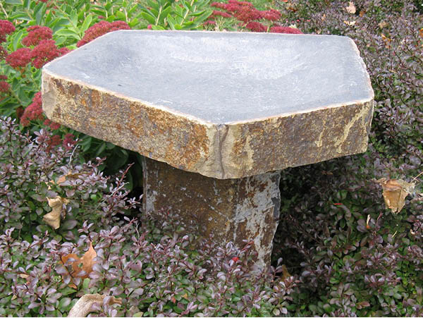 Basalt Birdbath, 16 Inch (Store Pickup Only)