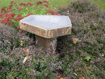 Basalt Birdbath, 16 Inch (Store Pickup Only)