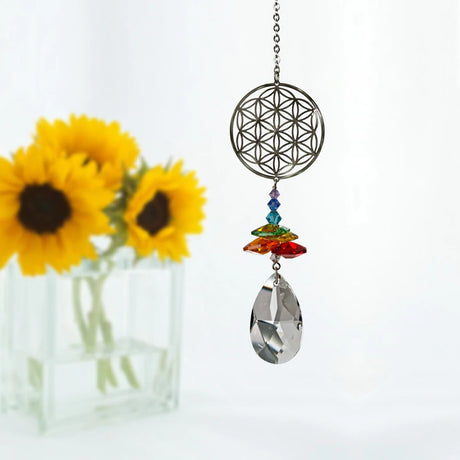 Crystal Fantasy Suncatcher, Flower of Life