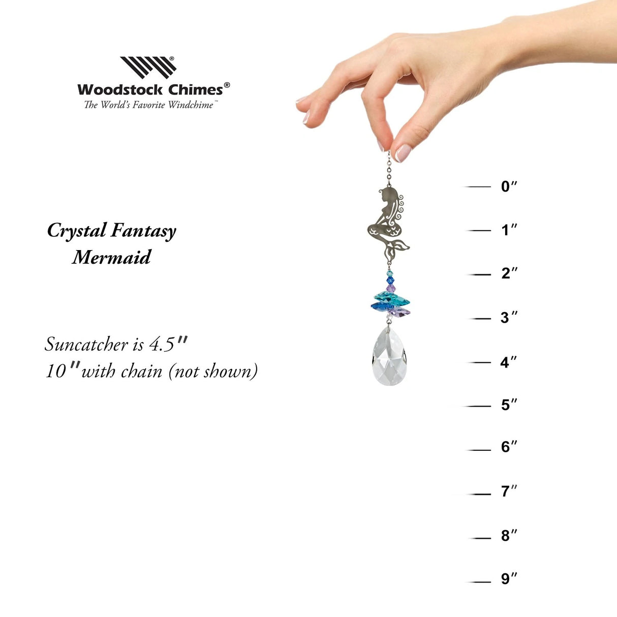 Crystal Fantasy Suncatcher, Mermaid