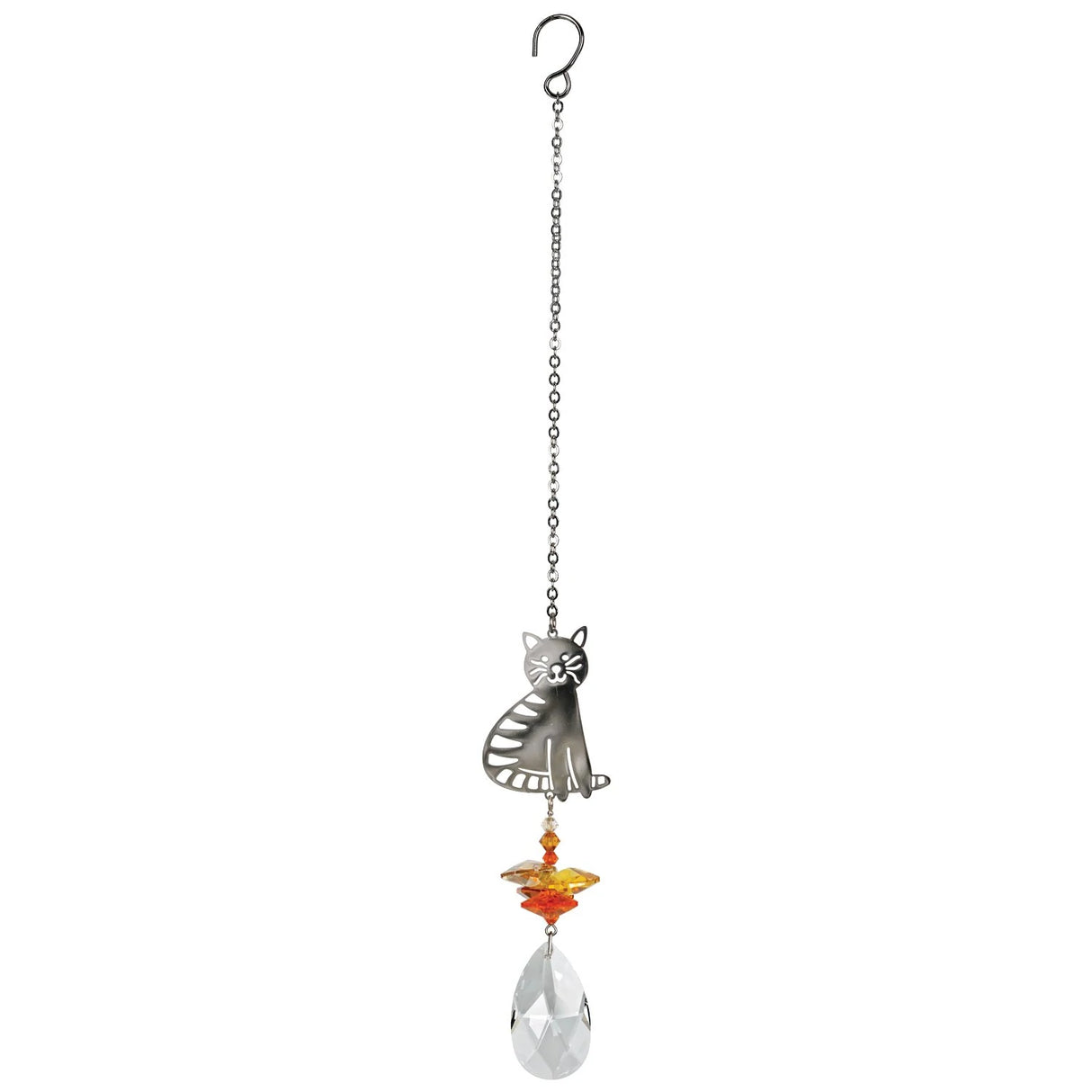 Crystal Fantasy Suncatcher, Tabby Cat