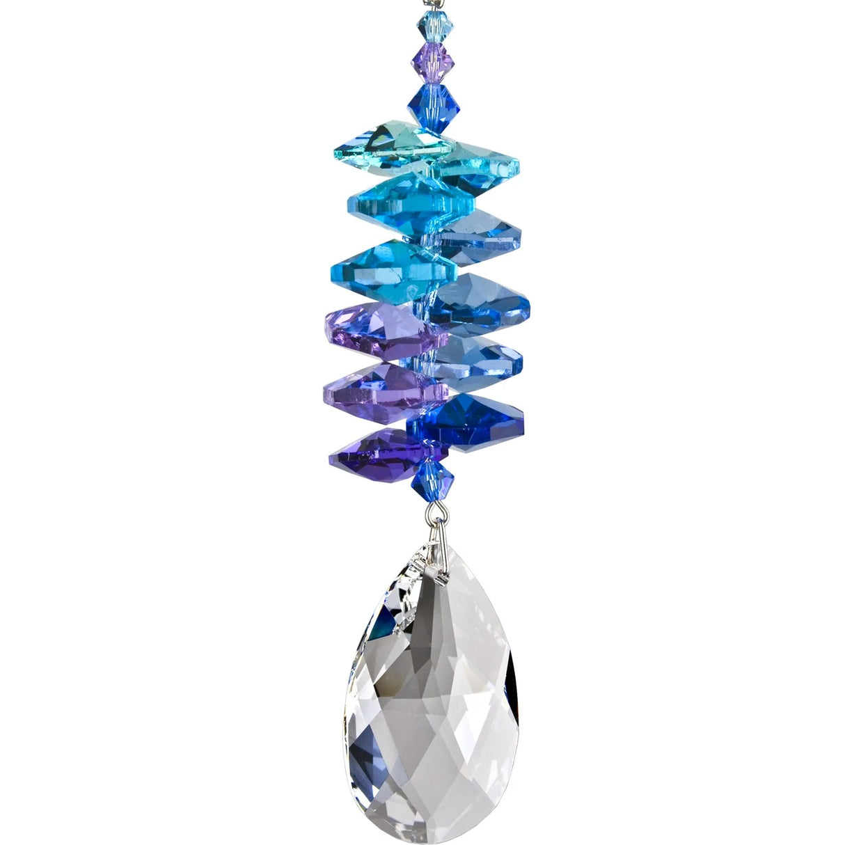 Crystal Moonlight Cascade Suncatcher Almond