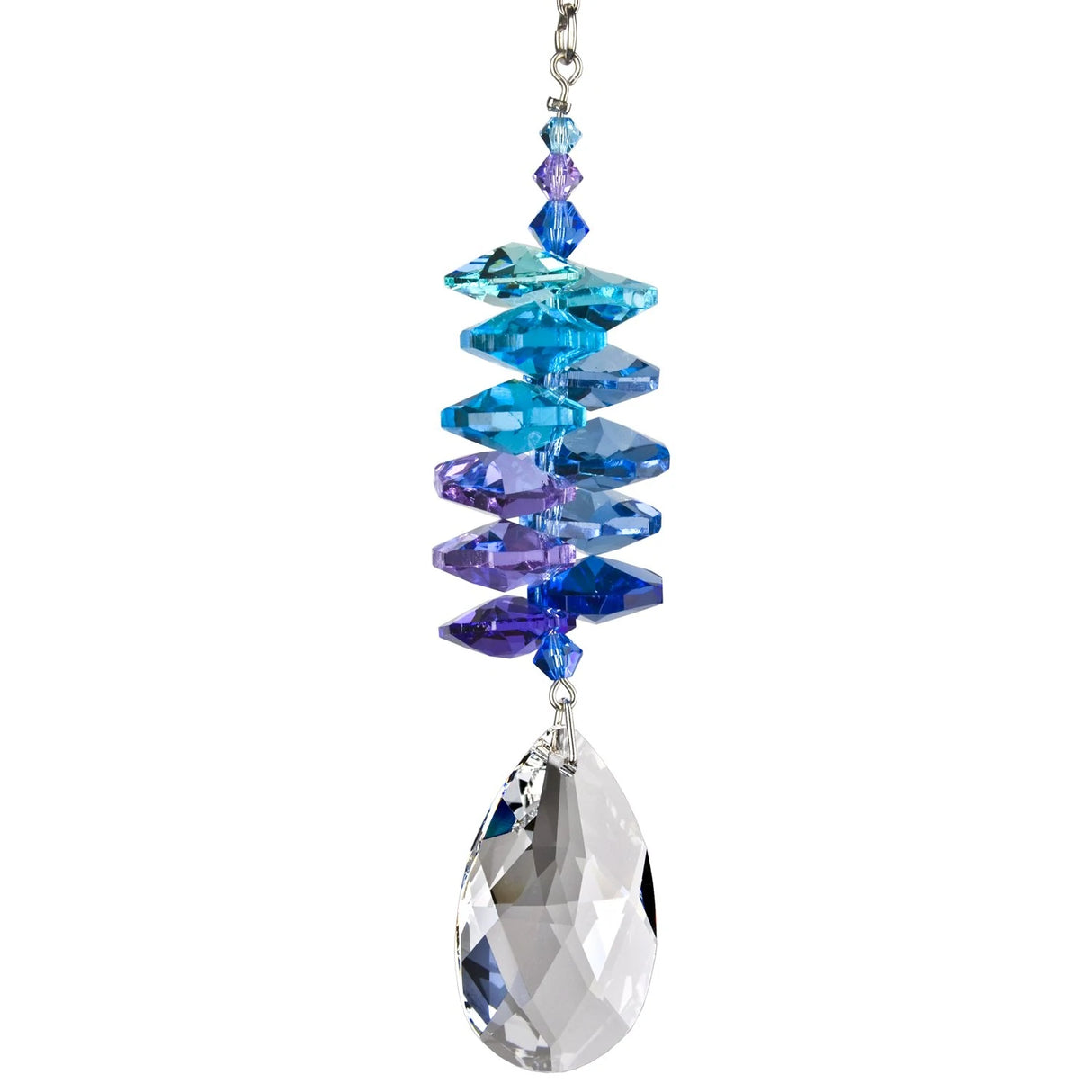 Crystal Moonlight Cascade Suncatcher Almond