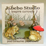 Eco Friendly Toad Earrings