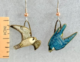 Eco Friendly Peregrine Falcon Earrings