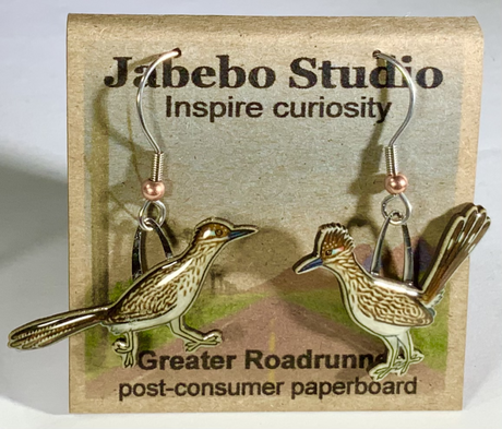 Eco Friendly Roadrunner Earrings