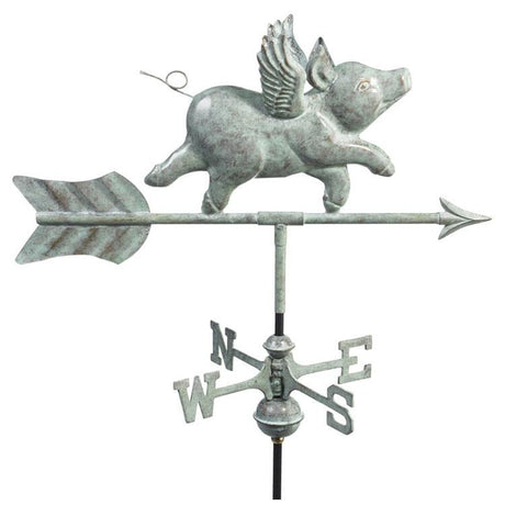 Cottage-Size Flying Pig Weathervane