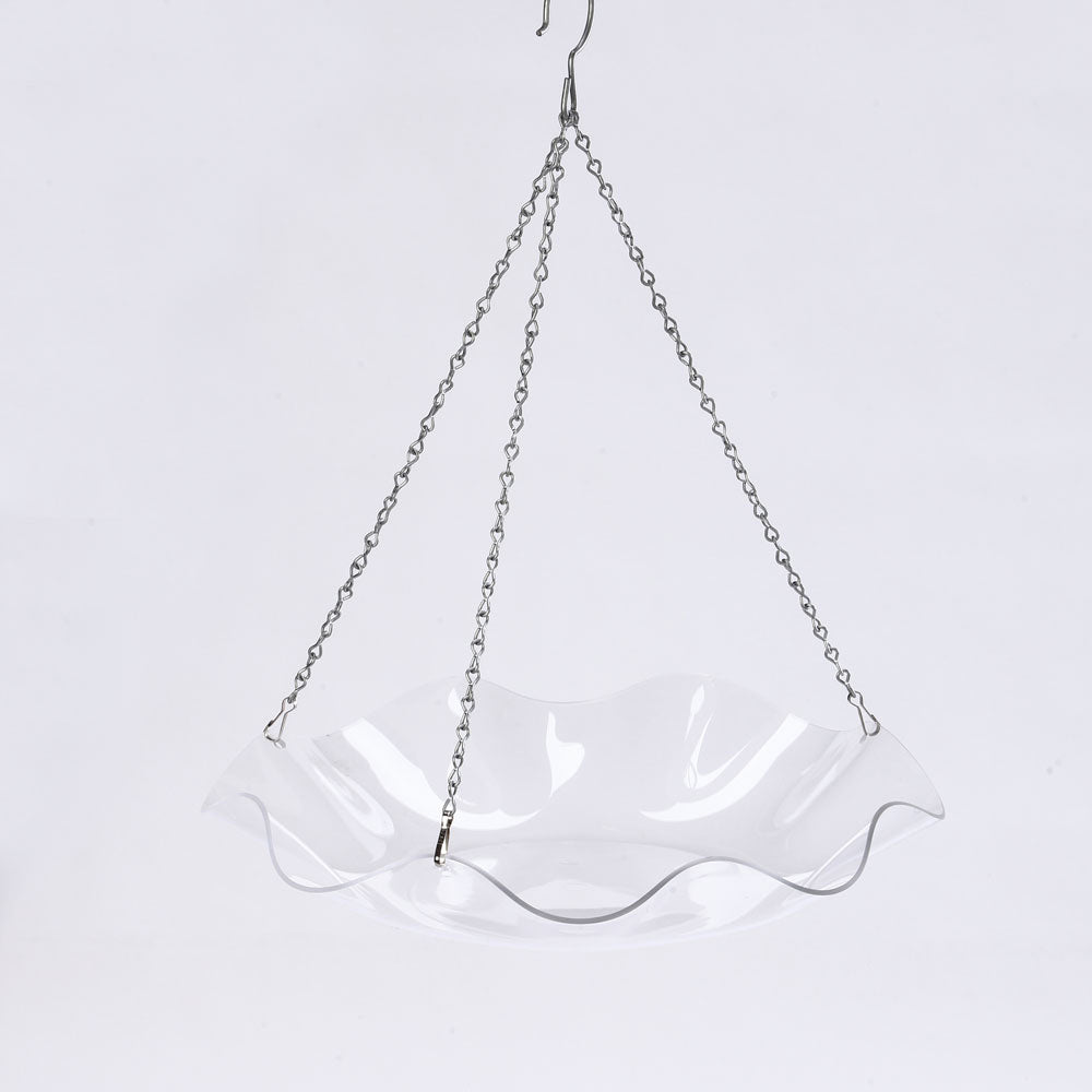 Hanging Acrylic Bird Bath, Clear