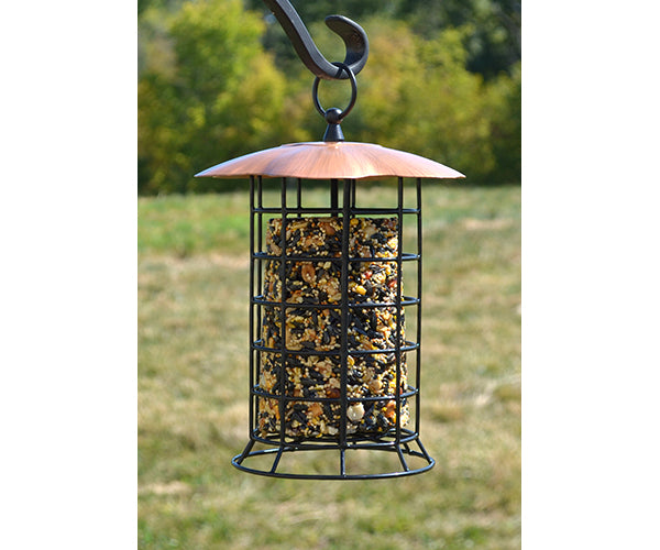 Large Copper Suet Log Feeder