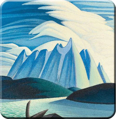 Lawren Harris Lake and Mountains Hard Coaster