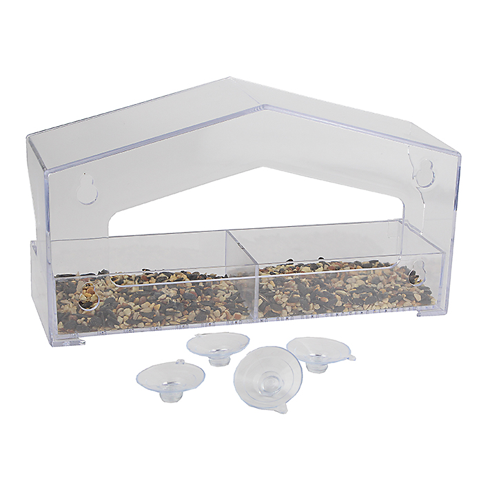 Perky-Pet Dual Seed Window Bird Feeder