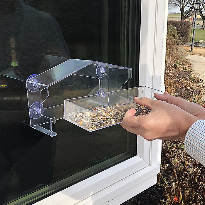 Perky-Pet Dual Seed Window Bird Feeder