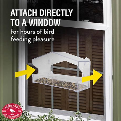 Perky-Pet Dual Seed Window Bird Feeder